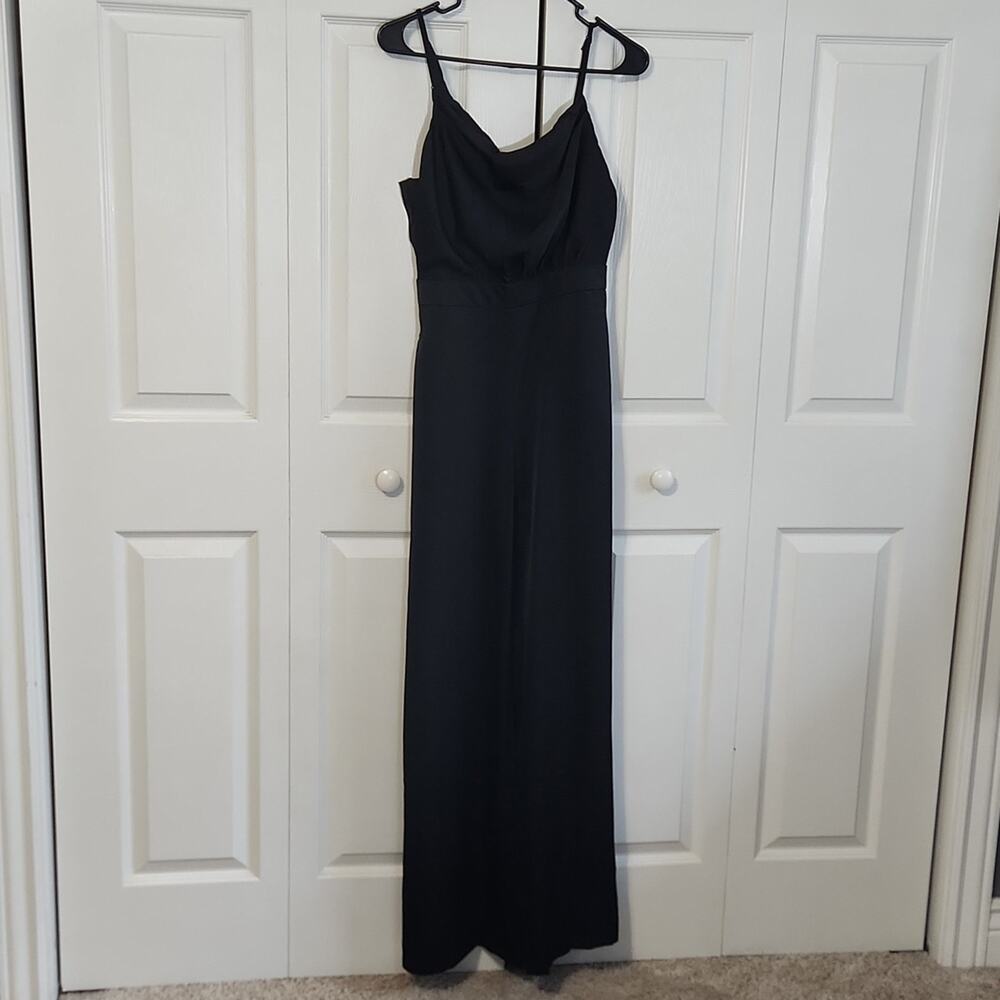 Six Fifty Women's Black Sleeveless Wide Leg Jumpsuit‎ Size SM Academia Evening